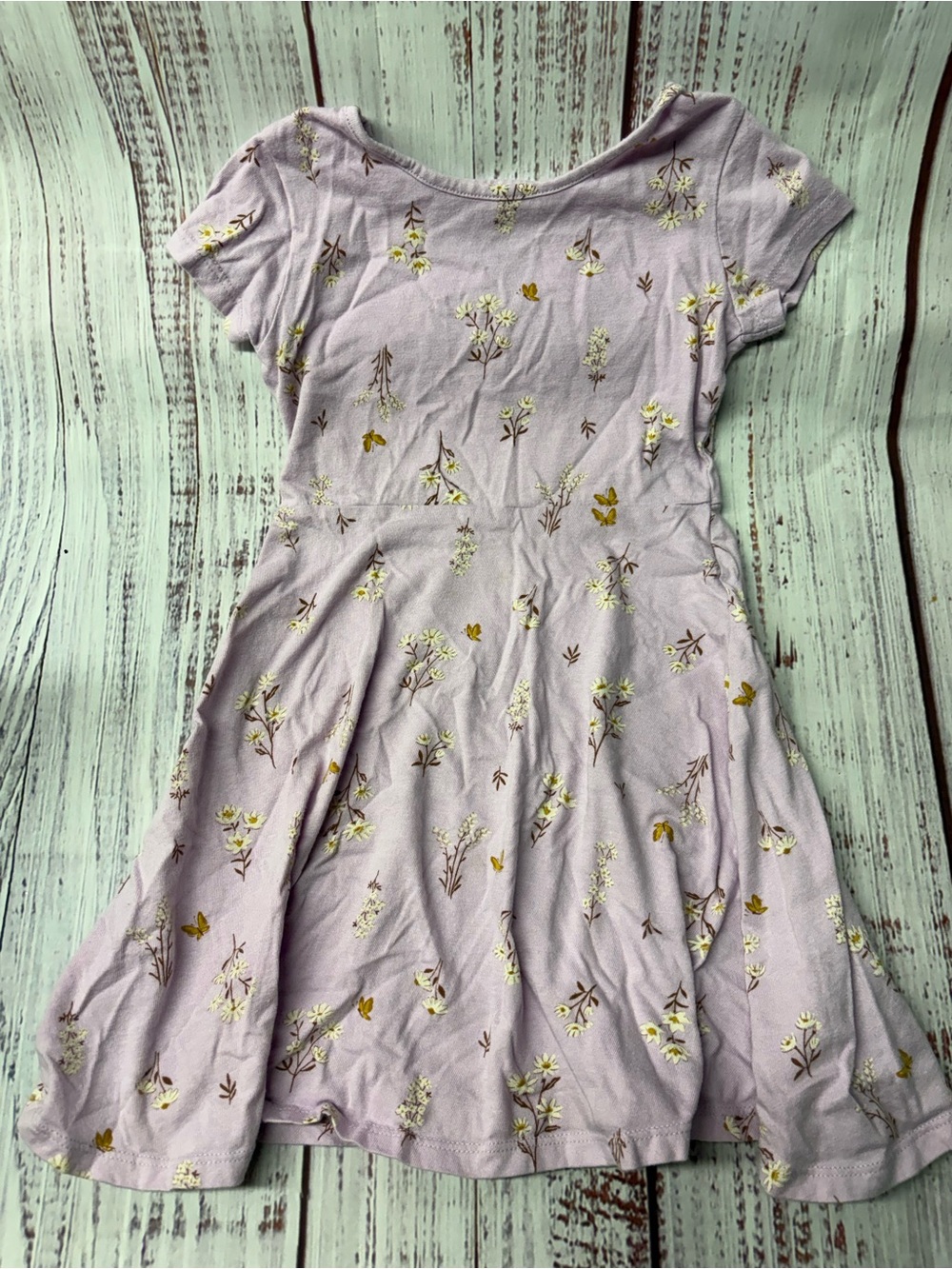jumping beans Lavender Floral Twirl Dress
